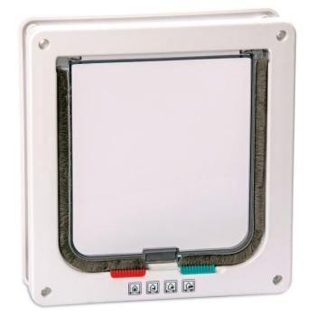 Karlie macskaajtó 4-utas zárral, fehér, H 23,5 x Sz 25,2 cm kép