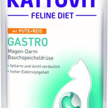 KATTOVIT Gastro turkey & rice 85 g kép