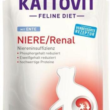 KATTOVIT Niere/Renal pouch duck 85 g kép