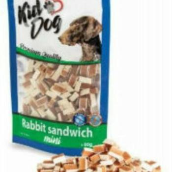 KIDDOG Rabbit sandwich Mini nyúl és tőkehal 80 g kép