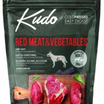 Kudo Low Grain Adult Medium/Maxi Red Meat & Vegetable 3 kg kép