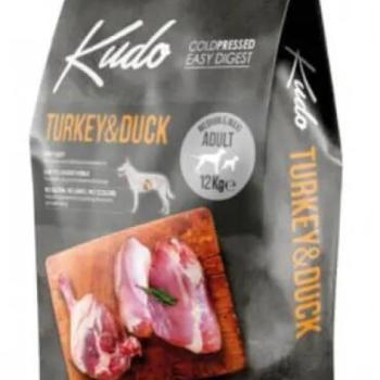 Kudo Low Grain Adult Medium/Maxi Turkey & Duck 12 kg kép