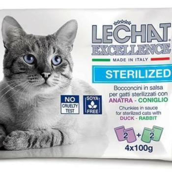 LECHAT Excellence Sterilized duck & rabbit 4x100 g kép