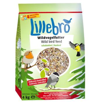 Lillebro hámozott madáreleség-mix: 4kg vadmadáreledel+1kg hántolt földimogyoróbél kép