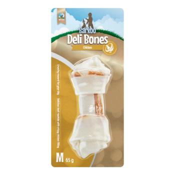 M, 1 db à 14 cm (65 g)  Barkoo Deli Bones csirke csomózott rágócsont kutyáknak kép