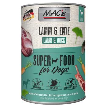 MAC's Adult Superfood 6 x 400 g - Bárány & kacsa kép