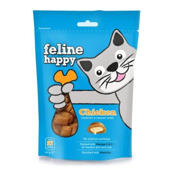 Mark&Chappell Feline Happy Crunchy & Creamy Bites - Chicken 60 g kép