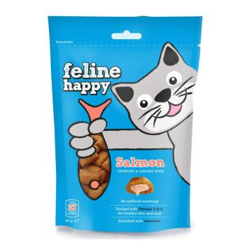 Mark&Chappell Feline Happy Crunchy & Creamy Bites - Salmon 60 g kép