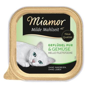 Miamor Milde Mahlzeit gazdaságos csomag 24 x 100 g - Szárnyas pur & zöldség kép