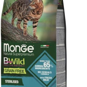 Monge BWild Grain Free Sterilised tuna with peas 1,5 kg kép