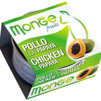 Monge Fruit chicken with papaya 80 g kép