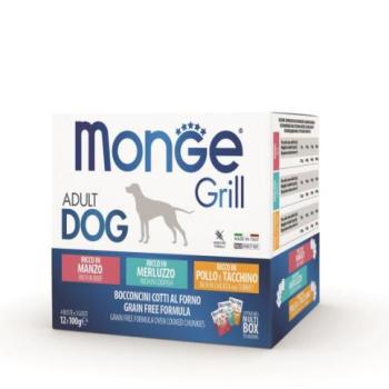 Monge Grill Multibox Adult bee, cod, chicken & turkey 12x100 g kép
