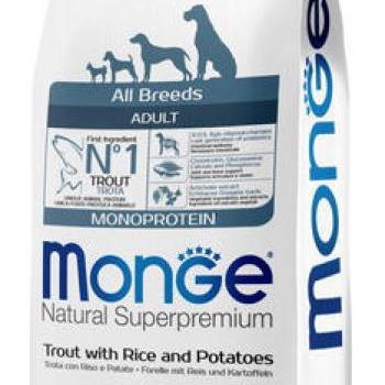 Monge Speciality Line Adult Monoprotein trout, rice & potato 12 kg kép