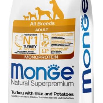 Monge Speciality Line Adult Monoprotein turkez, rice & potato 12 kg kép
