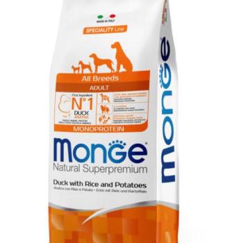 Monge Speciality Line All Breeds Adult Monoprotein duck, rice & potato 12 kg kép