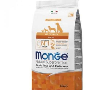 Monge Speciality Line All Breeds Adult Monoprotein duck, rice & potato 15 kg kép