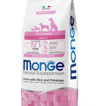 Monge Speciality Line All Breeds Adult Monoprotein pork, rice & potato 12 kg kép