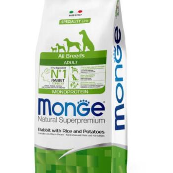 Monge Speciality Line All Breeds Adult Monoprotein rabbit, rice & potato 12 kg kép