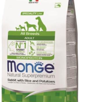 Monge Speciality Line All Breeds Adult Monoprotein rabbit, rice & potato 2,5 kg kép