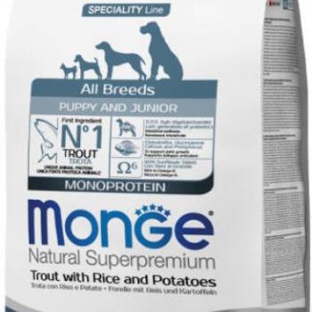 Monge Speciality Line All Breeds Puppy & Junior trout, rice & potato 2,5 kg kép