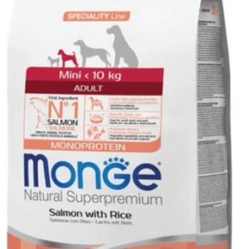 Monge Speciality Line Monoprotein Adult Mini salmon & rice 2,5 kg kép