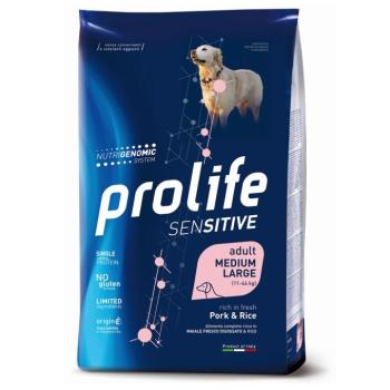 Multipack megtakarítás! 2 x Prolife - 2 x 10 kg Sensitive Adult Medium/Large sertéshús és rizs 2 x 10 kg Sensitive Adult Medium/Large sertéshús és rizs kép