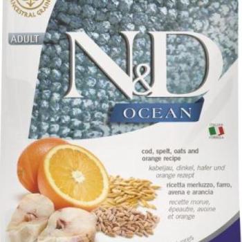 N&D Adult Ocean cod, spelt oats & orange 1,5 kg kép