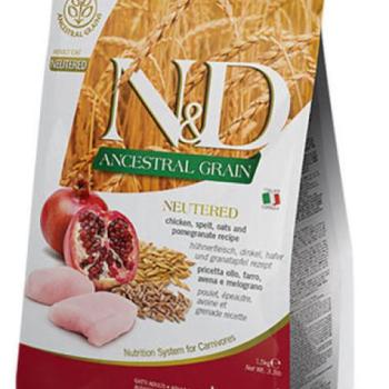 N&D Ancestral Grain Adult Sterilised chicken & pomegranate 300 g kép