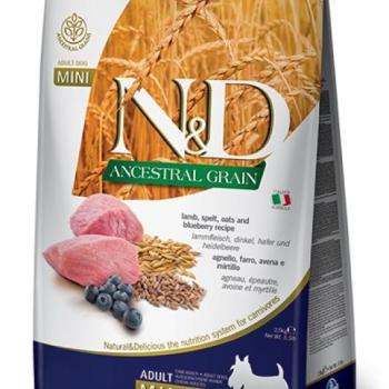 N&D Ancestral Grain Dog Adult Mini Lamb & Blueberry 2,5 kg kép