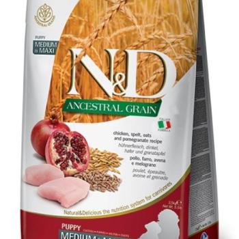 N&D Ancestral Grain Dog Puppy Medium & Maxi Chicken & Pomegranate 0,8 kg kép