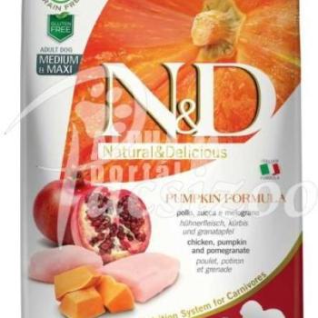 N&D Grain Free Adult Medium & Maxi Chiceken & Pomegranate With Pumpkin 2,5 kg kép