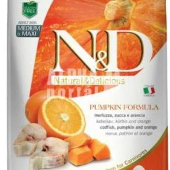 N&D Grain Free Adult Medium/Maxi Codfish - Orange - Pumpkin 12 kg kép