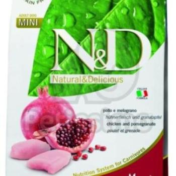 N&D Grain Free Adult Mini Chicken & Pomegranate 800 g kép