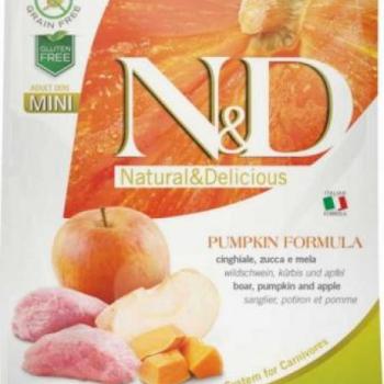 N&D Grain Free Dog Adult Mini Boar & Apple With Pumpkin 800 g kép