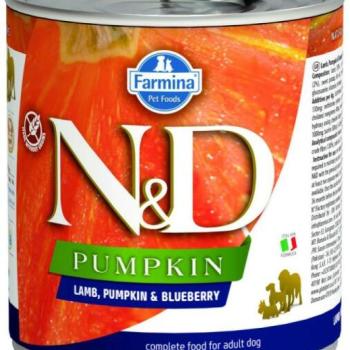 N&D Grain free Lamb& blueberry&pumpkin 285 g kép