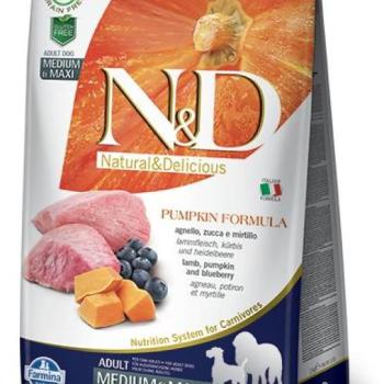 N&D Grain Free Pumpkin Adult Medium Maxi Dog Lamb & Blueberry 2x12 kg kép