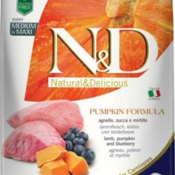 N&D Grain Free Puppy Medium & Maxi Lamb & Blueberries With Pumpkin 2,5 kg kép