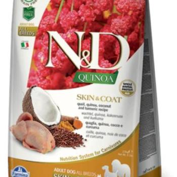 N&D Grain Free Quinoa Skin & Coat Quail 2x7 kg kép