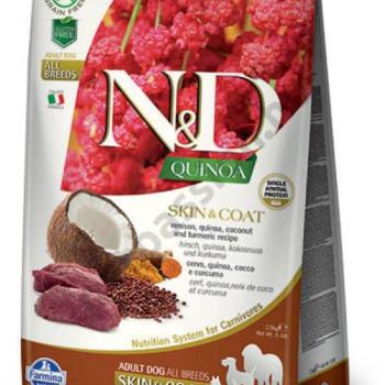 N&D Grain Free Quinoa Skin & Coat Venison 2,5 kg kép