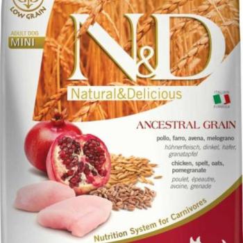 N&D Low Grain Adult Mini Chicken & Pomegranate 7 kg kép