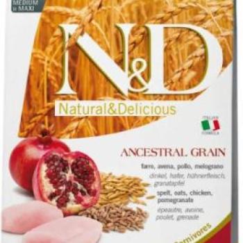 N&D Low Grain Senior Medium & Maxi - Chicken & Pomegranate 12 kg kép