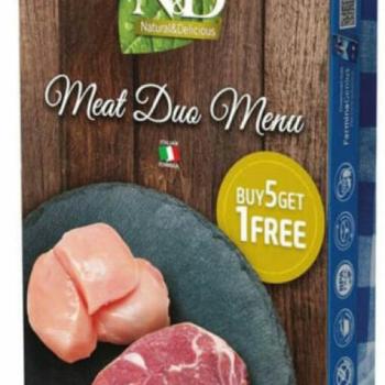 N&D Meat Duo Menu 6x70 g kép