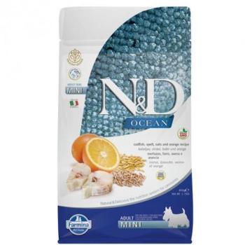 N&D Ocean Adult Mini Cod & Spelt Oats & Orange 7 kg kép