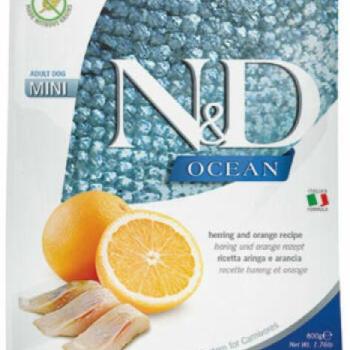 N&D Ocean Adult Mini Herring & Orange 800 g kép