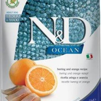 N&D Ocean Dog Adult Medium-Maxi Herring&Orange 12 kg kép