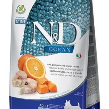 N&D Ocean Dog Adult Mini Codfish, Pumpkin & Orange 7 kg kép