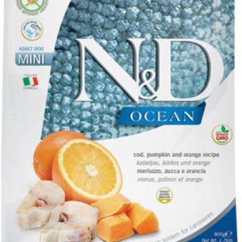 N&D Ocean Dog Cod Pumkin & Orange Adult Mini 800 g kép