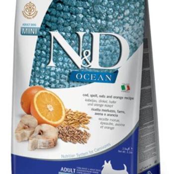 N&D Ocean Mini Cod, Spelled, Oats & Orange 2,5 kg kép