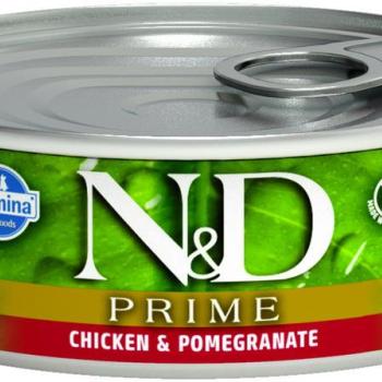 N&D Prime Kitten chicken & pomegranate 80 g kép