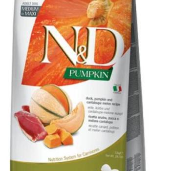 N&D Pumpkin Adult Medium & Maxi duck & watermelon 12 kg kép